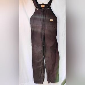 CE Schmidt  Dark Brown Bib Overalls For Women